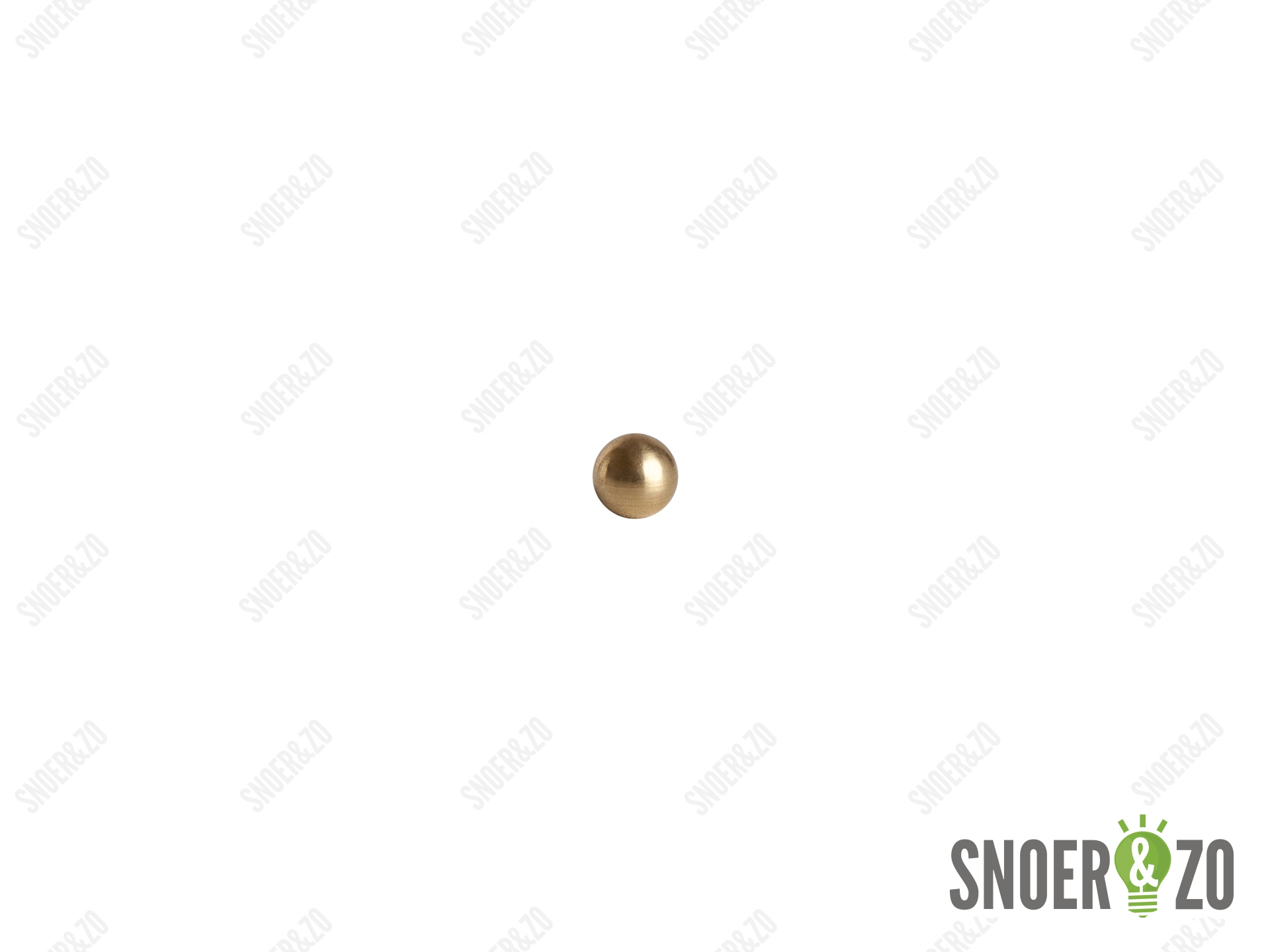 Kogel messing 10 mm met 1 gat binnendraad M4