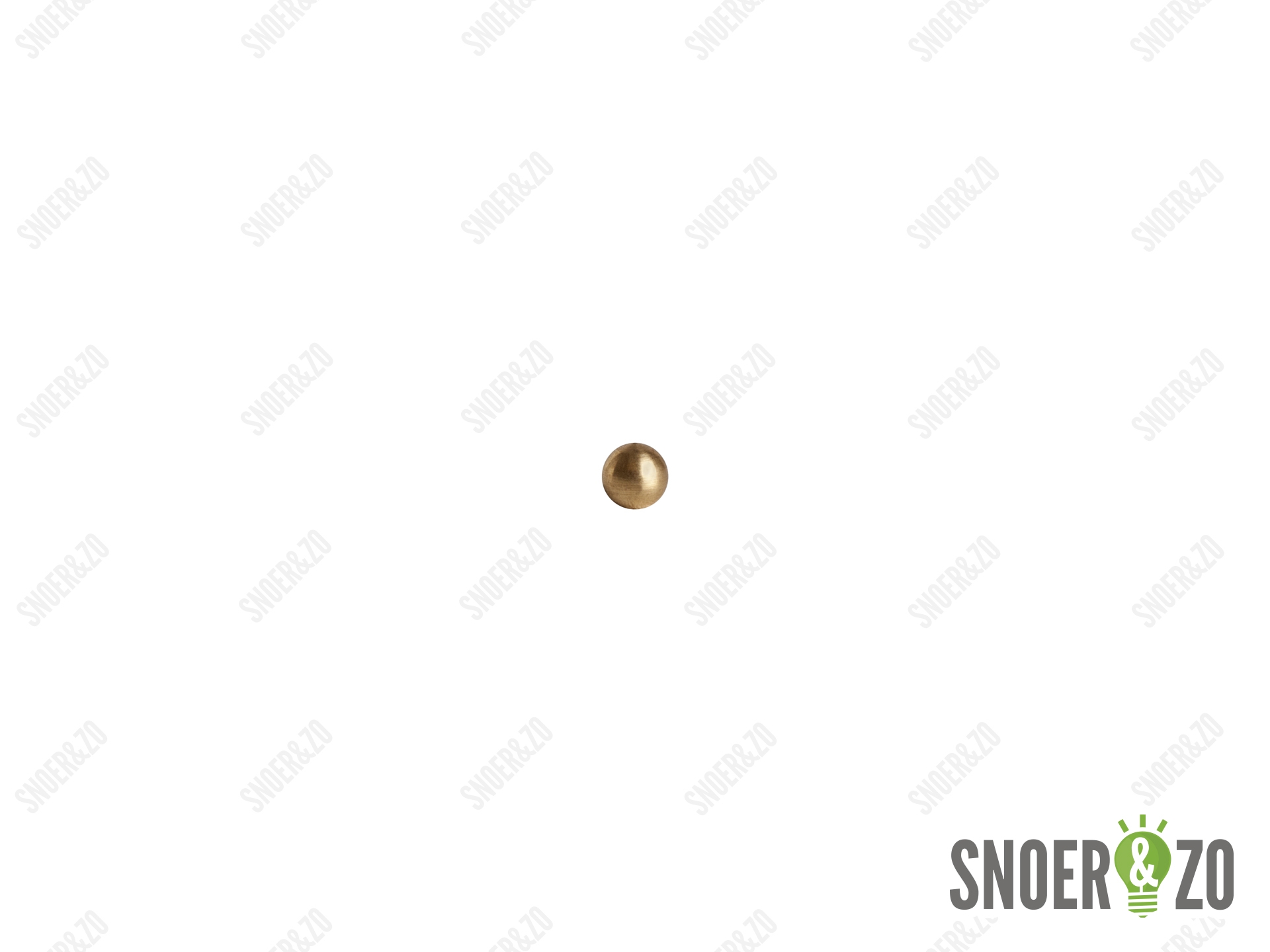 Kogel messing 8 mm met 1 gat binnendraad M3