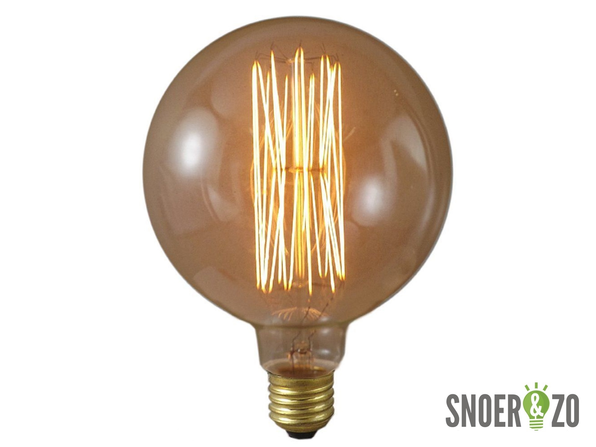 Calex kooldraadlamp globe 125mm goud 60W E27