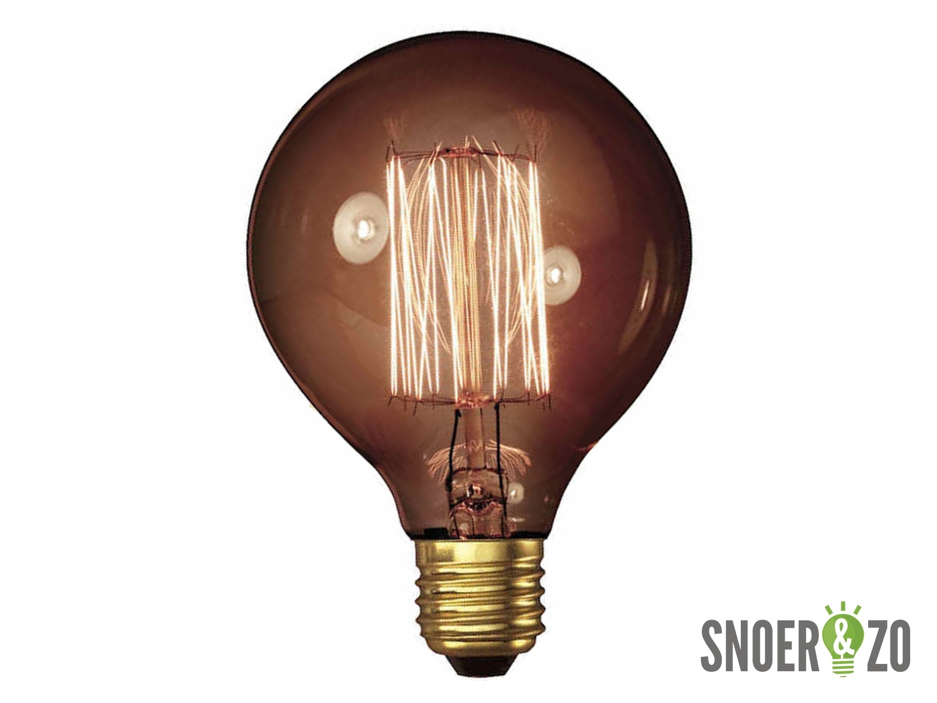 Calex kooldraadlamp globe 95mm goud 40W E27