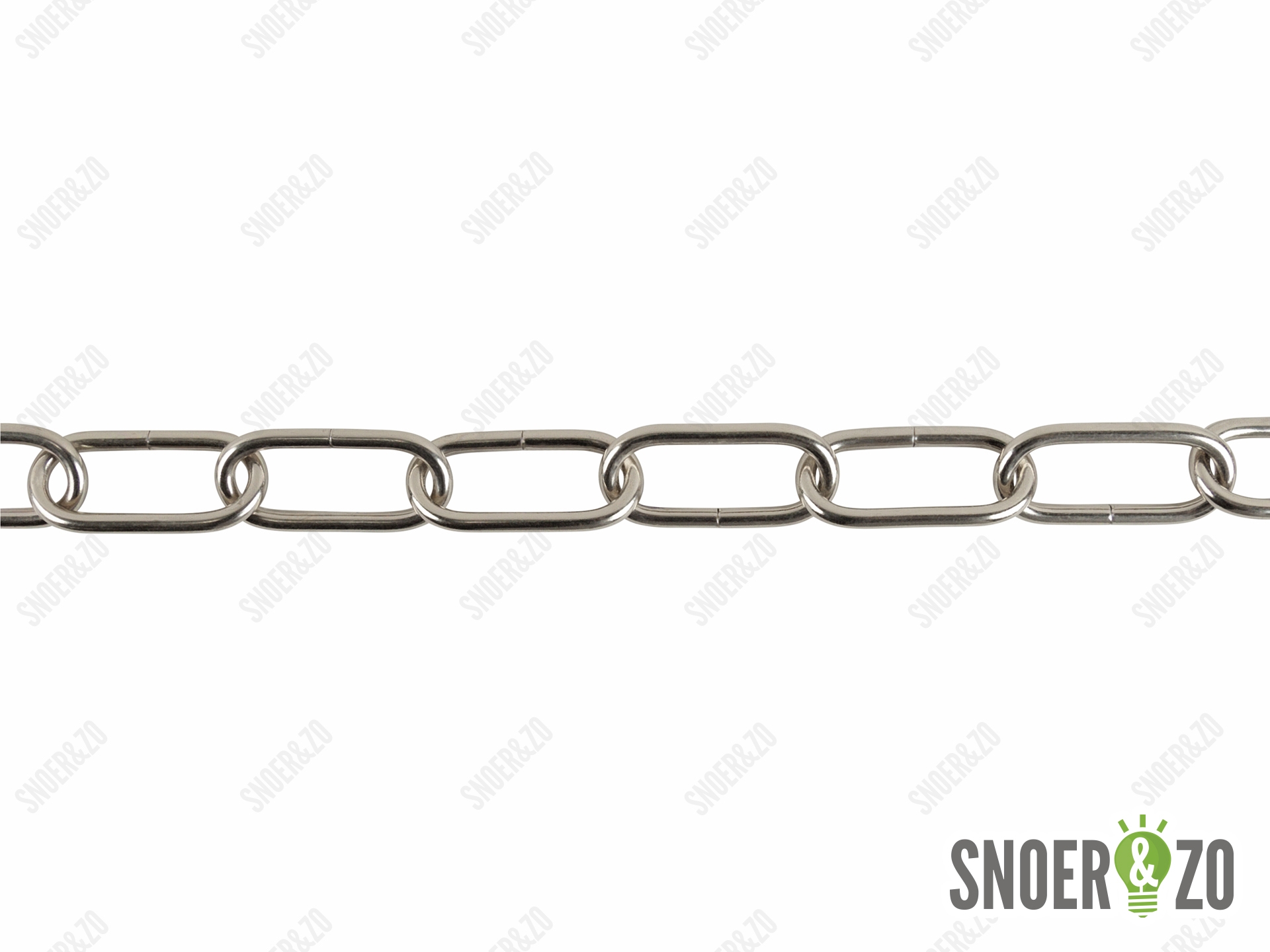 Lamp ketting chroom 55x24mm