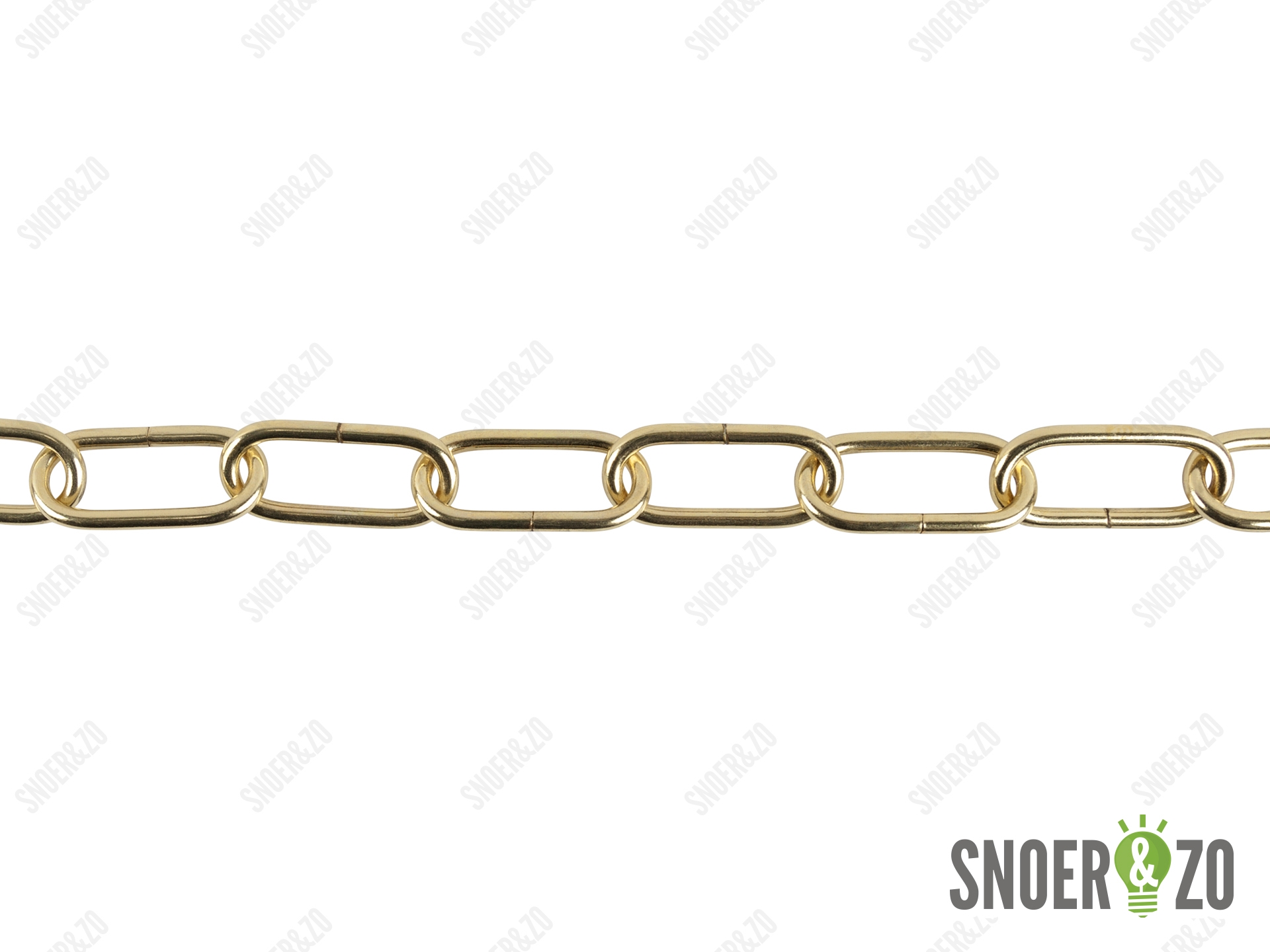 Lamp ketting messing kleur 55x24mm