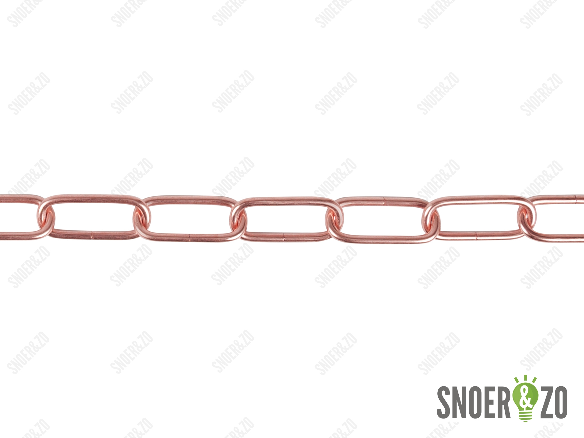 Lamp ketting rood koper 47x20mm