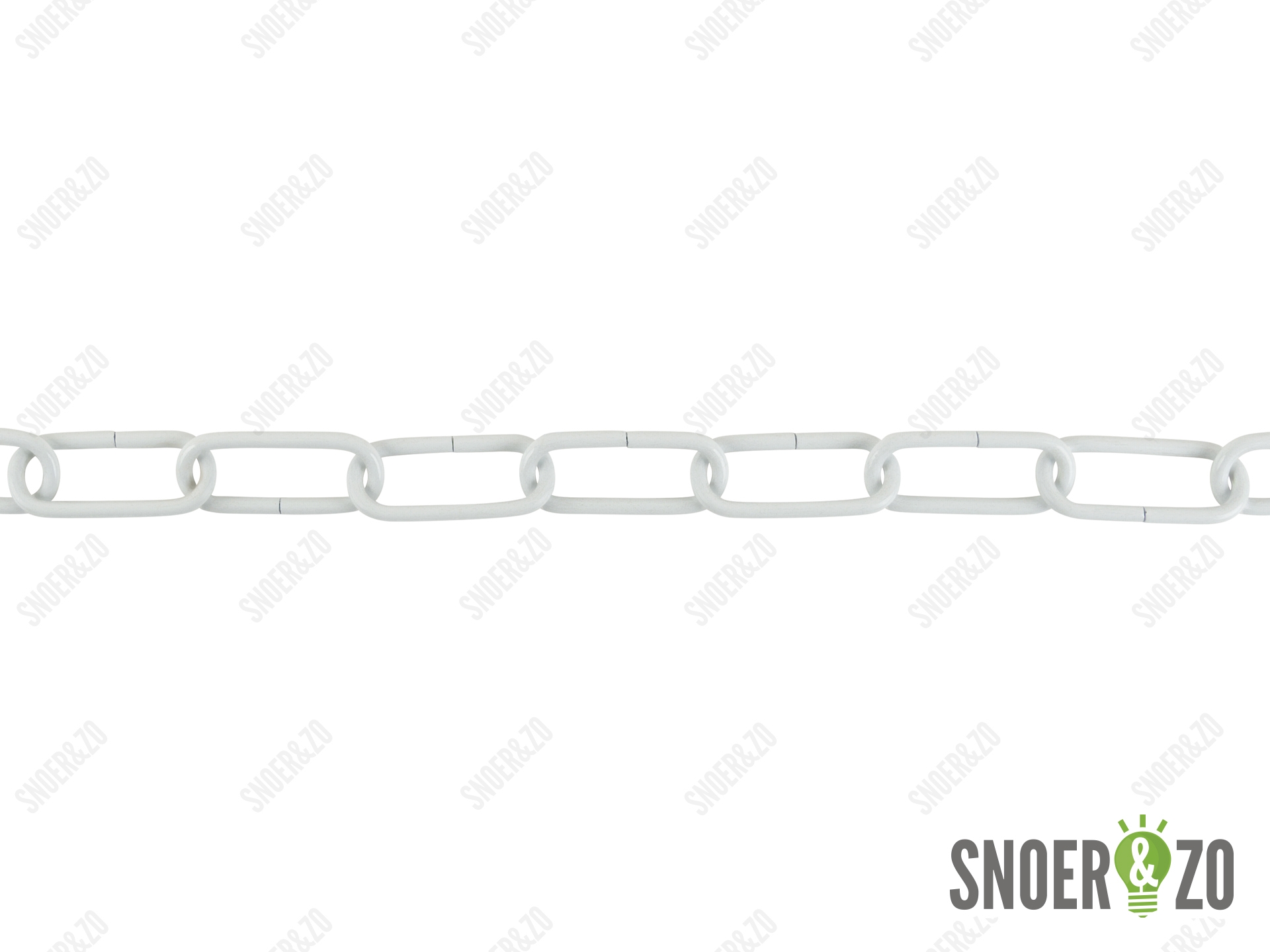 Lamp ketting wit 47x20mm