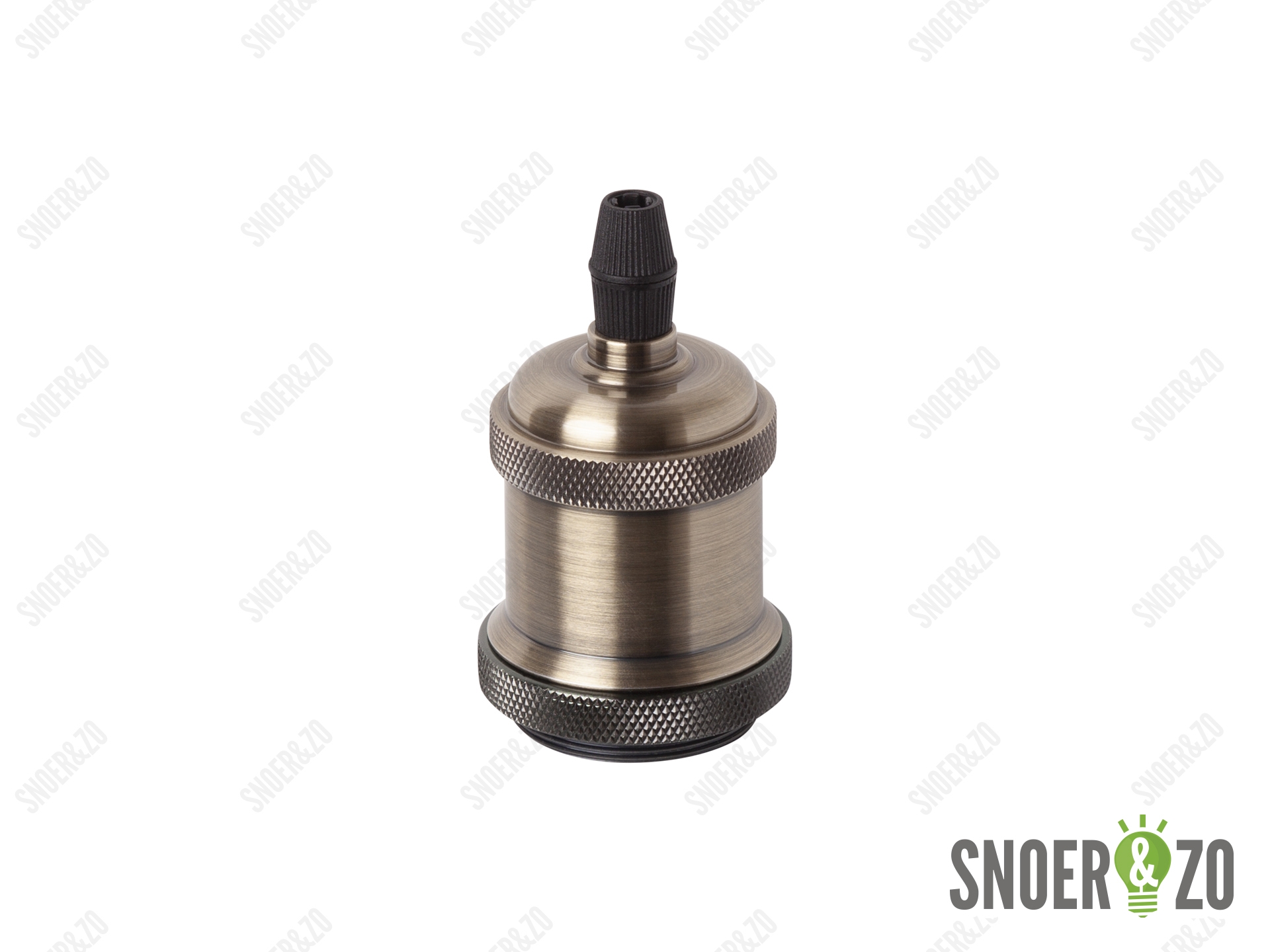 Metalen fitting E27 retro brons