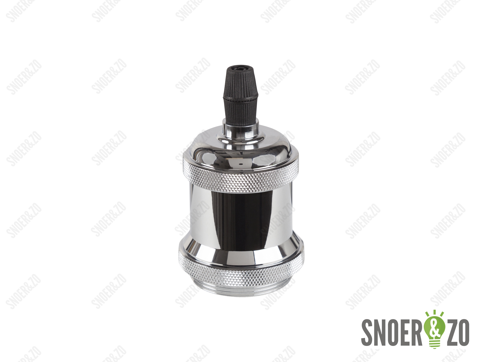 Metalen fitting E27 retro chroom