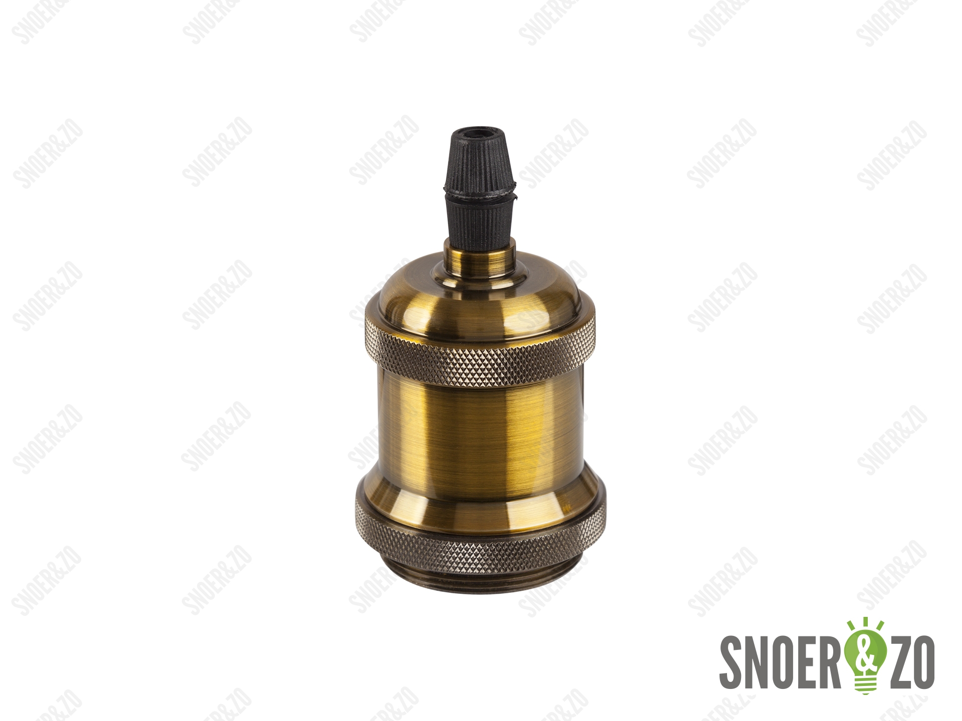 Metalen fitting E27 retro messing mat