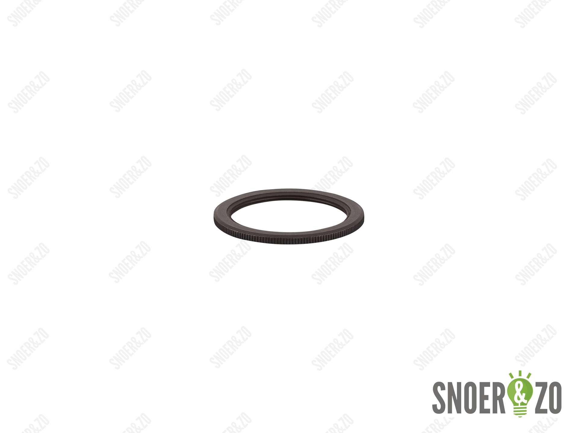 Metalen fitting ring E27 donker brons