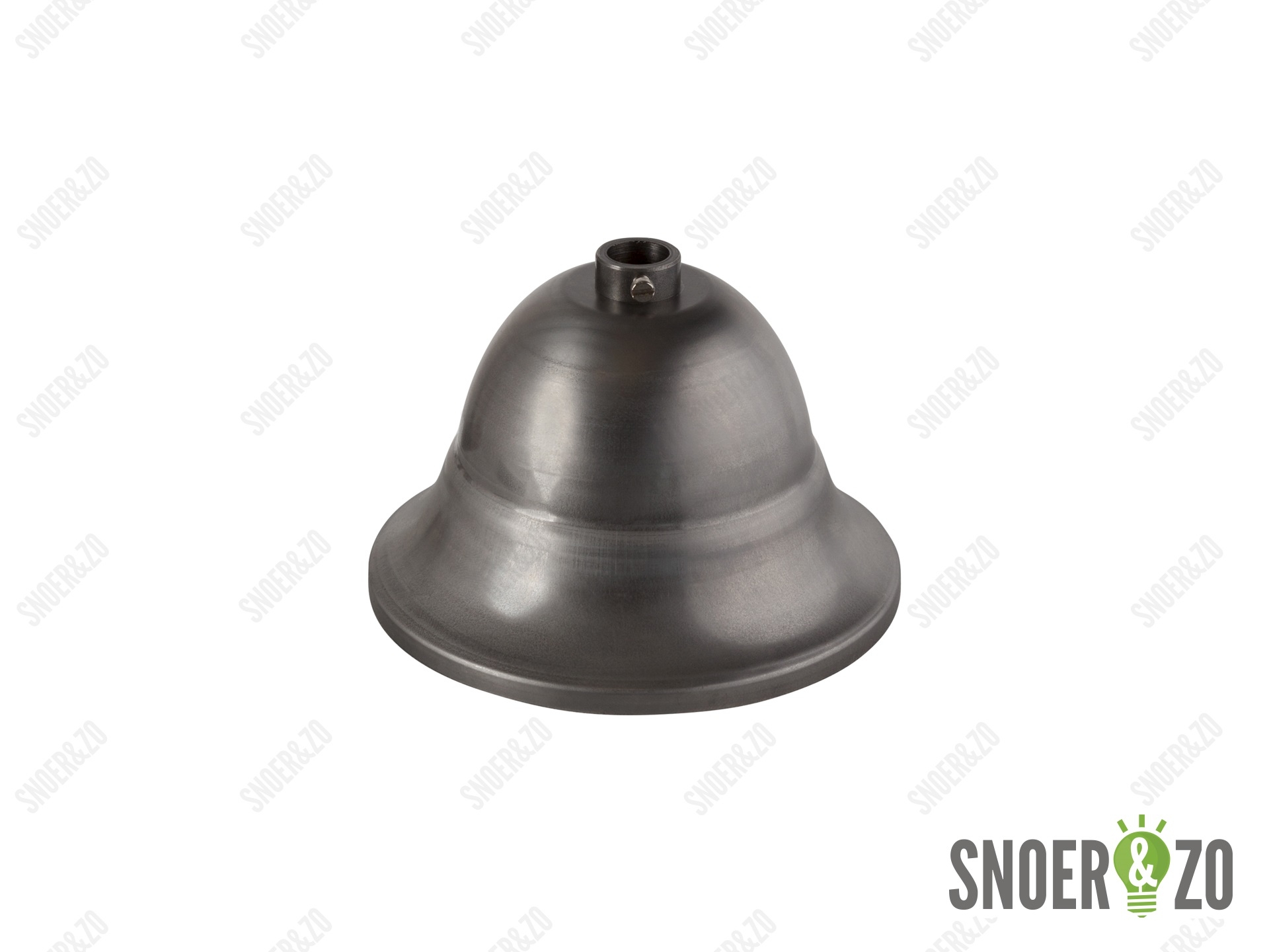 Plafondkap blank metaal kelk