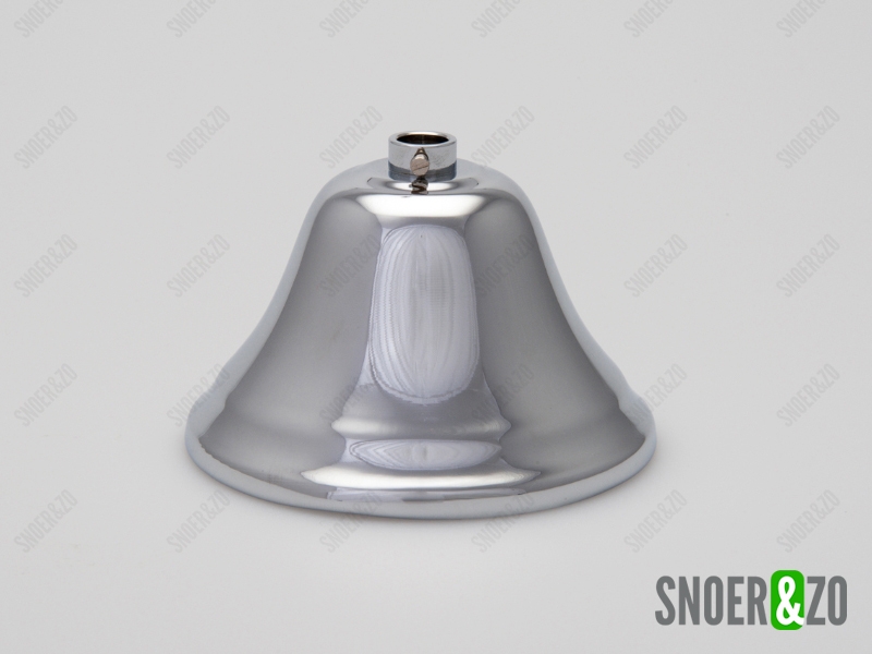 Plafondkap metaal kelk chroom XL