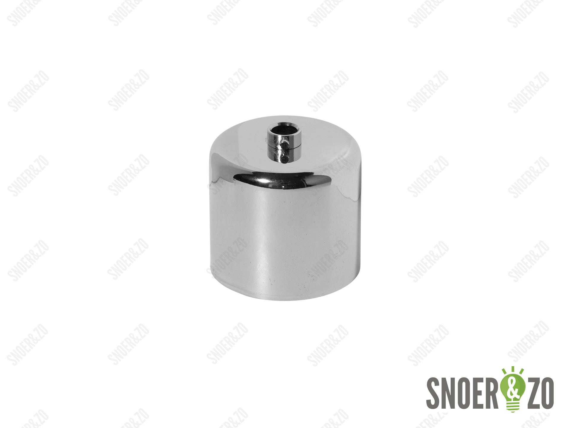 Plafondkap metaal cilinder chroom