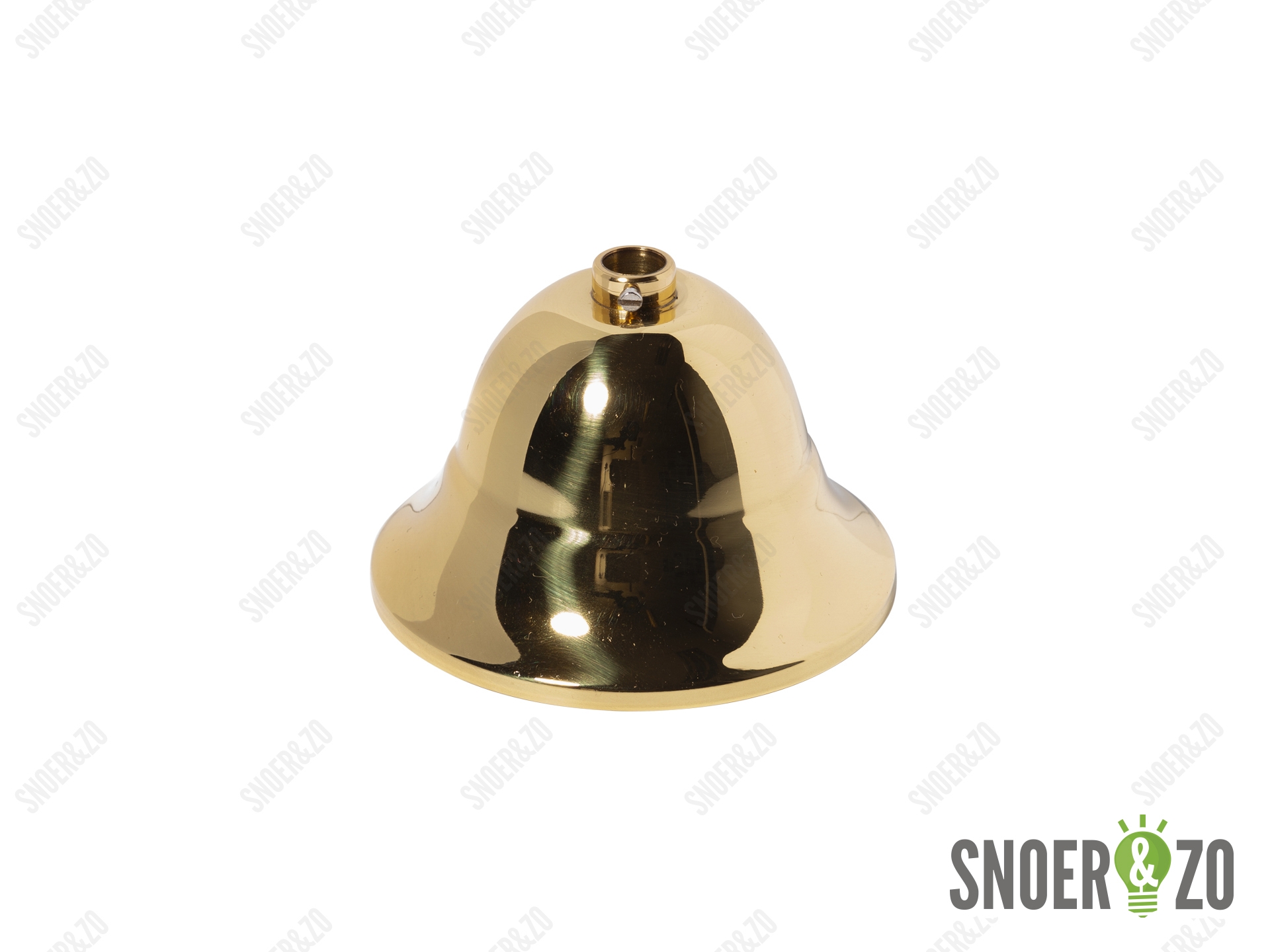 Plafondkap metaal kelk messing glans