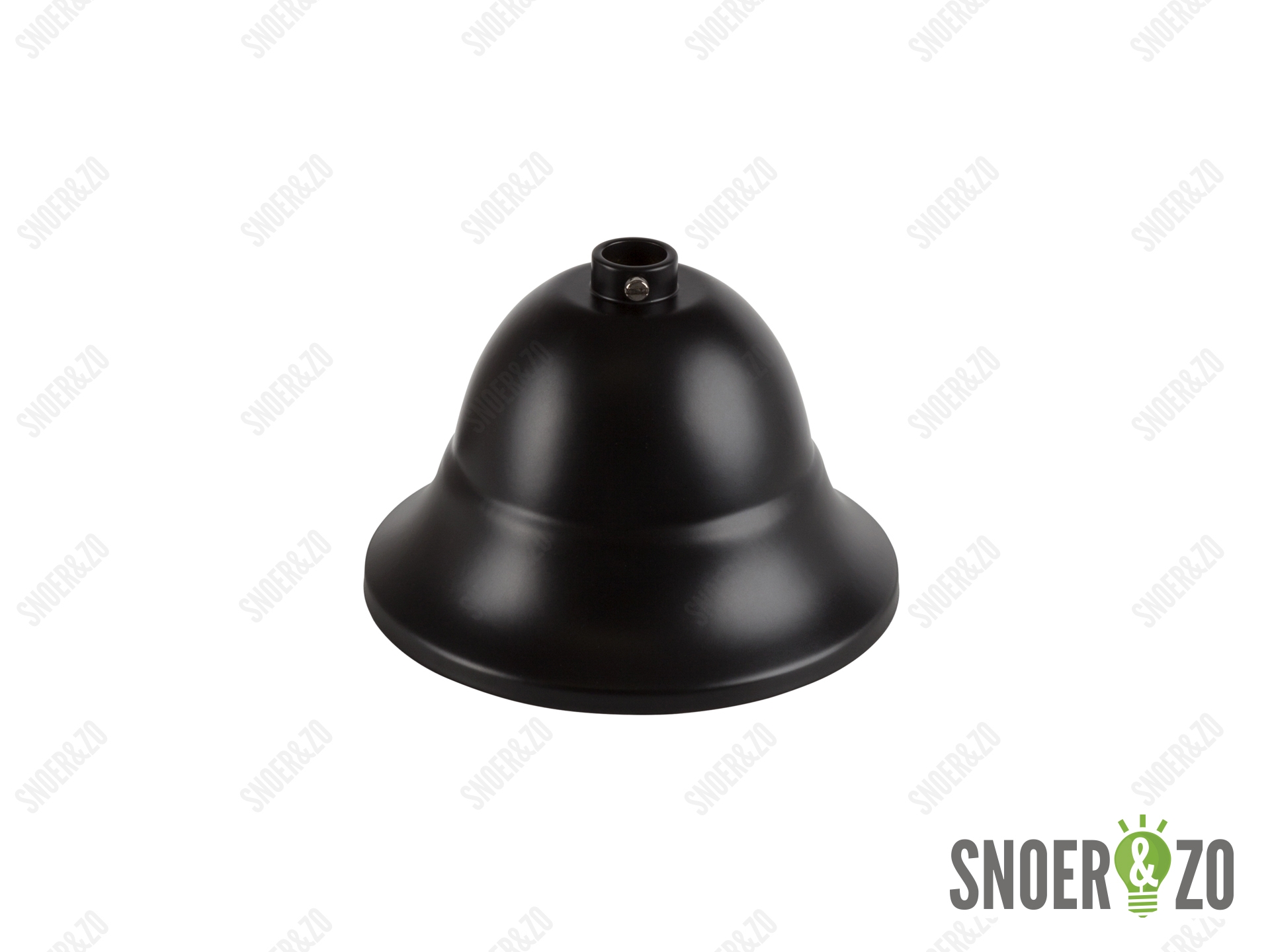 Plafondkap metaal kelk zwart