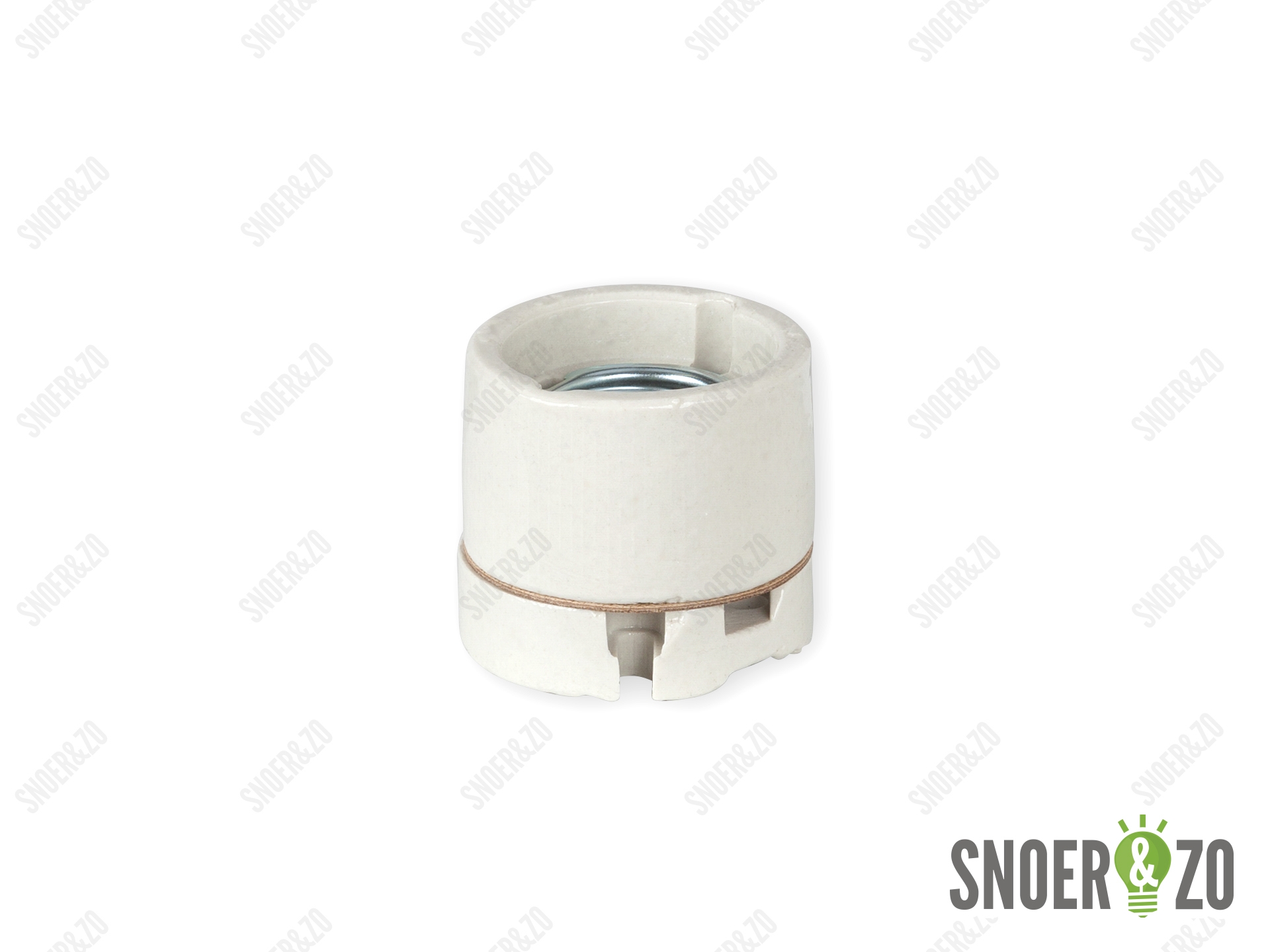 Porselein fitting E27 tweedelig