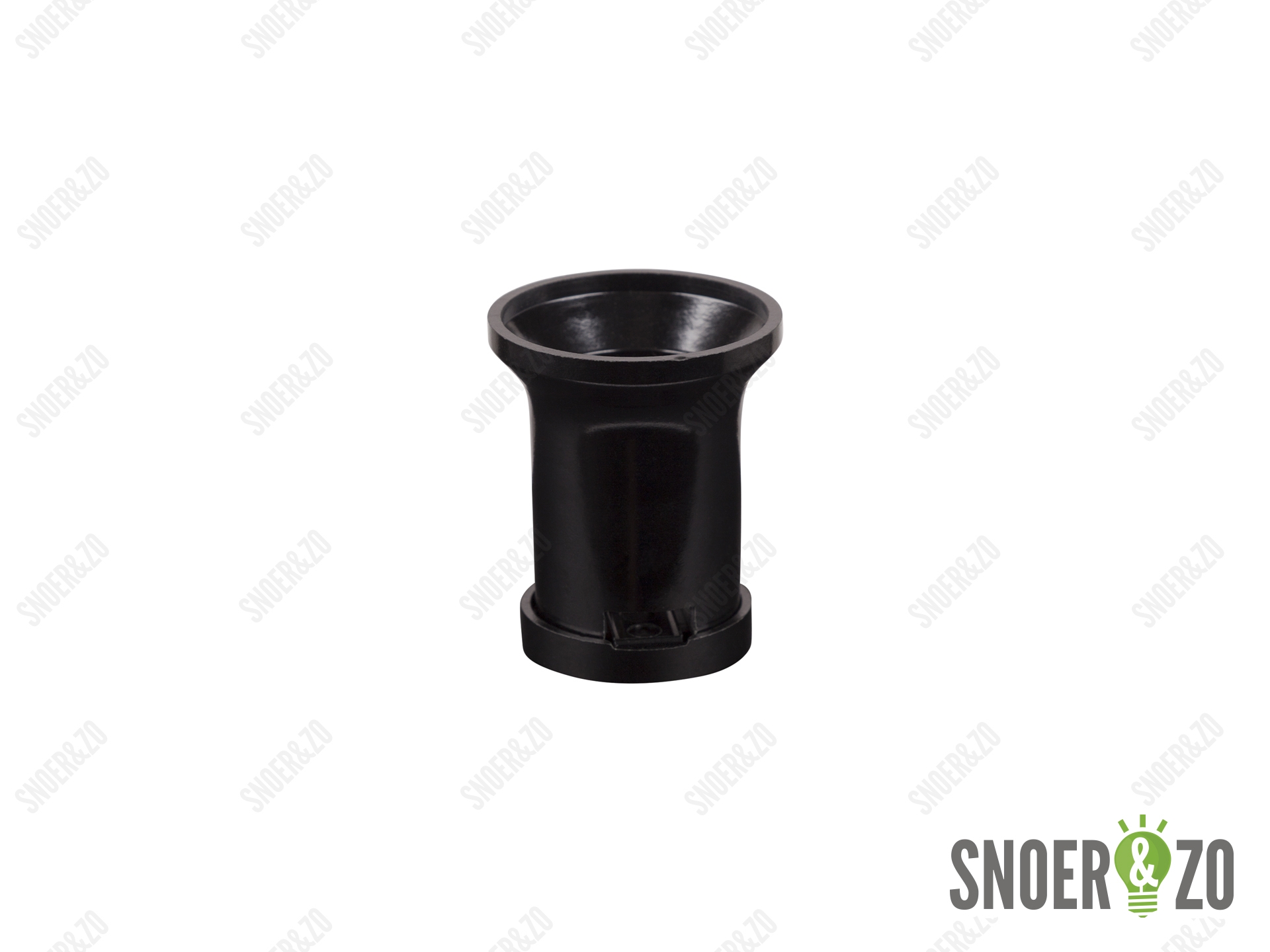 Prikkabel E27 fitting zwart