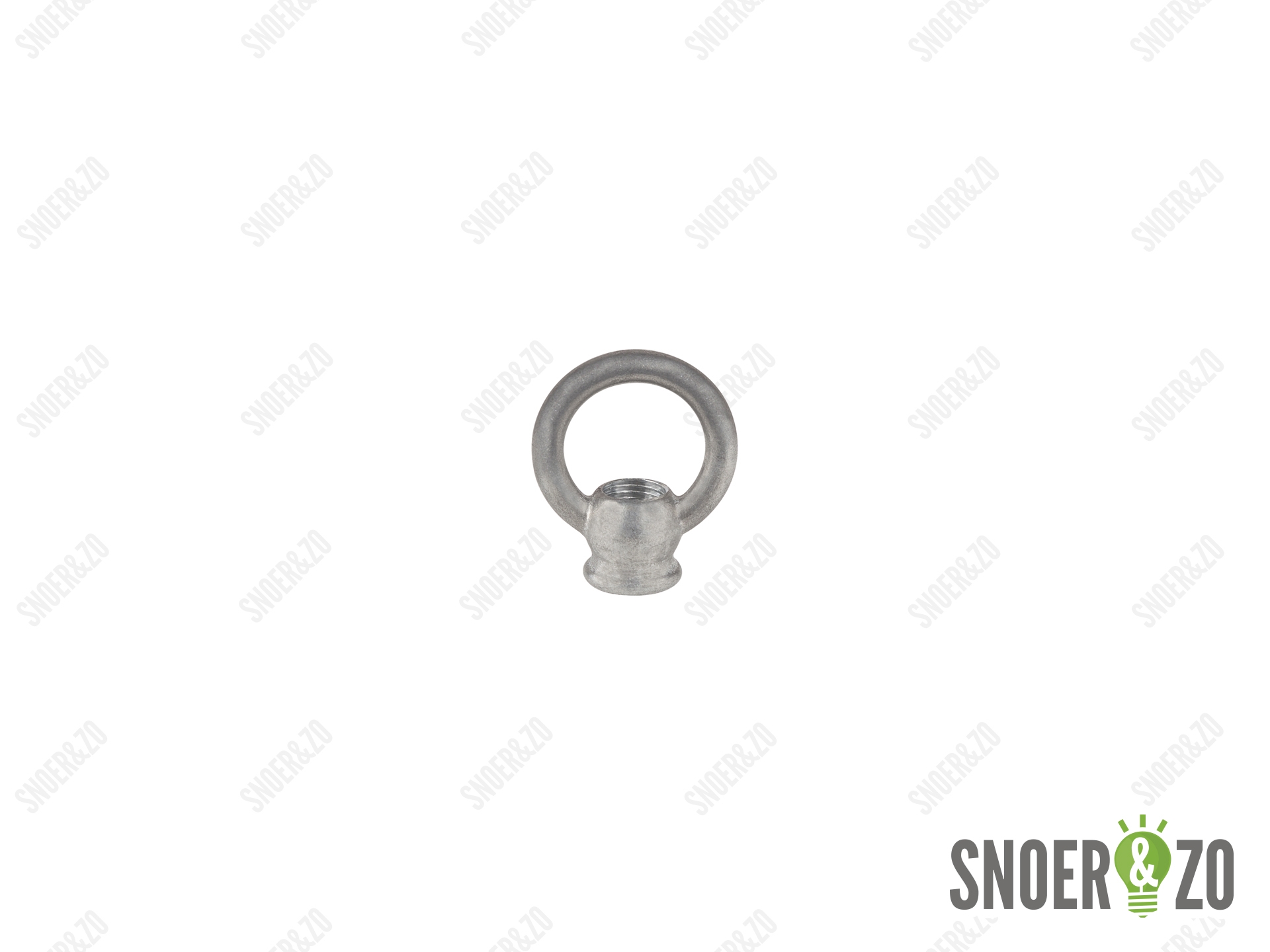 Ringnippel blank metaal 30 mm - M10x1 binnendraad