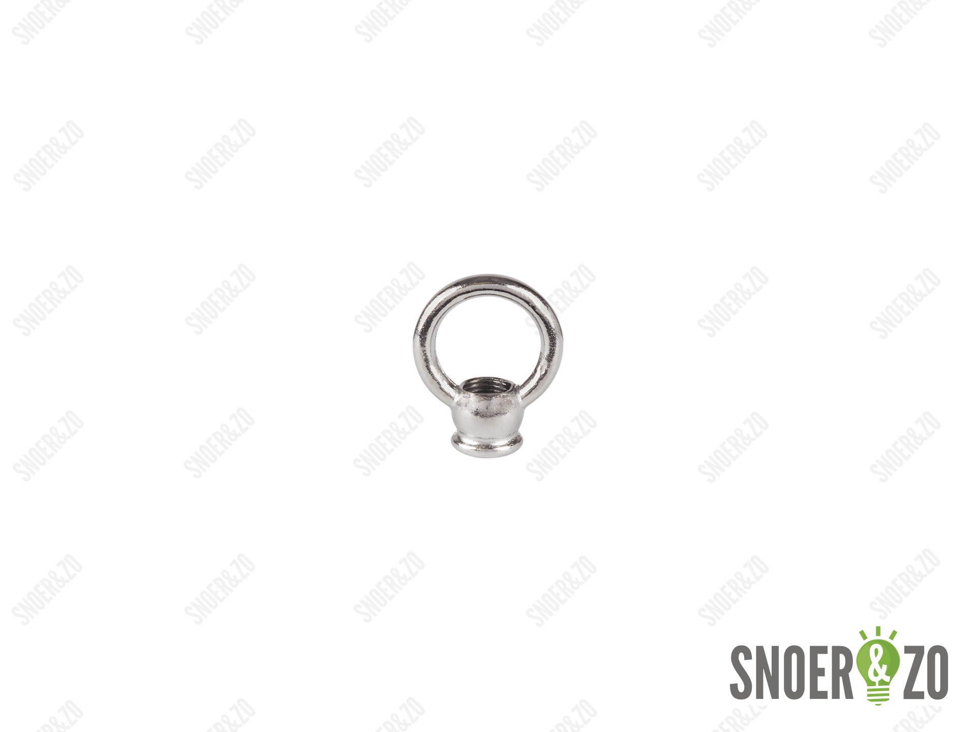 Ringnippel chroom 30 mm - M10x1 binnendraad