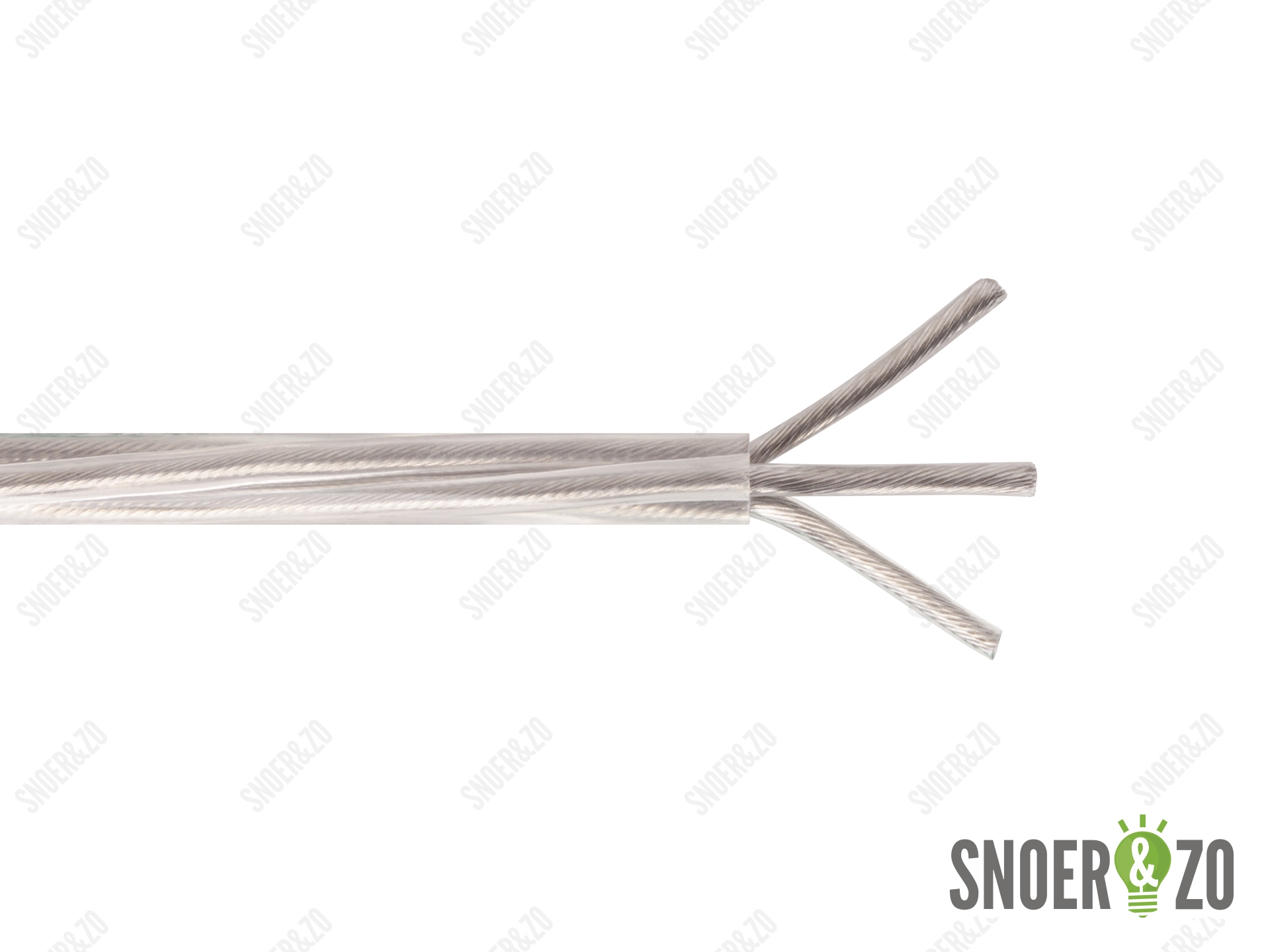 Snoer rond transparant 3x1,50 mm²