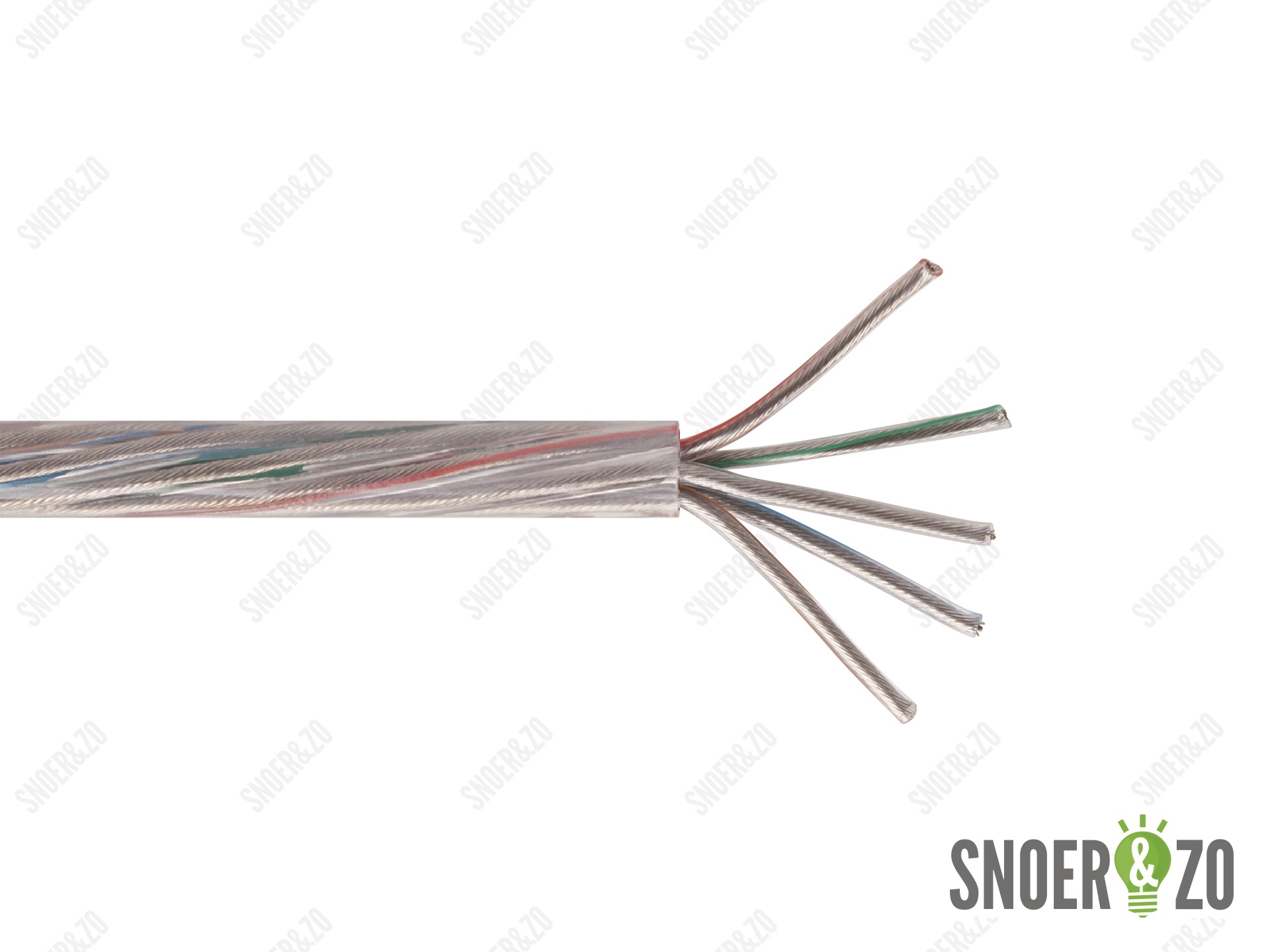 Snoer rond transparant 5x1,50 mm²