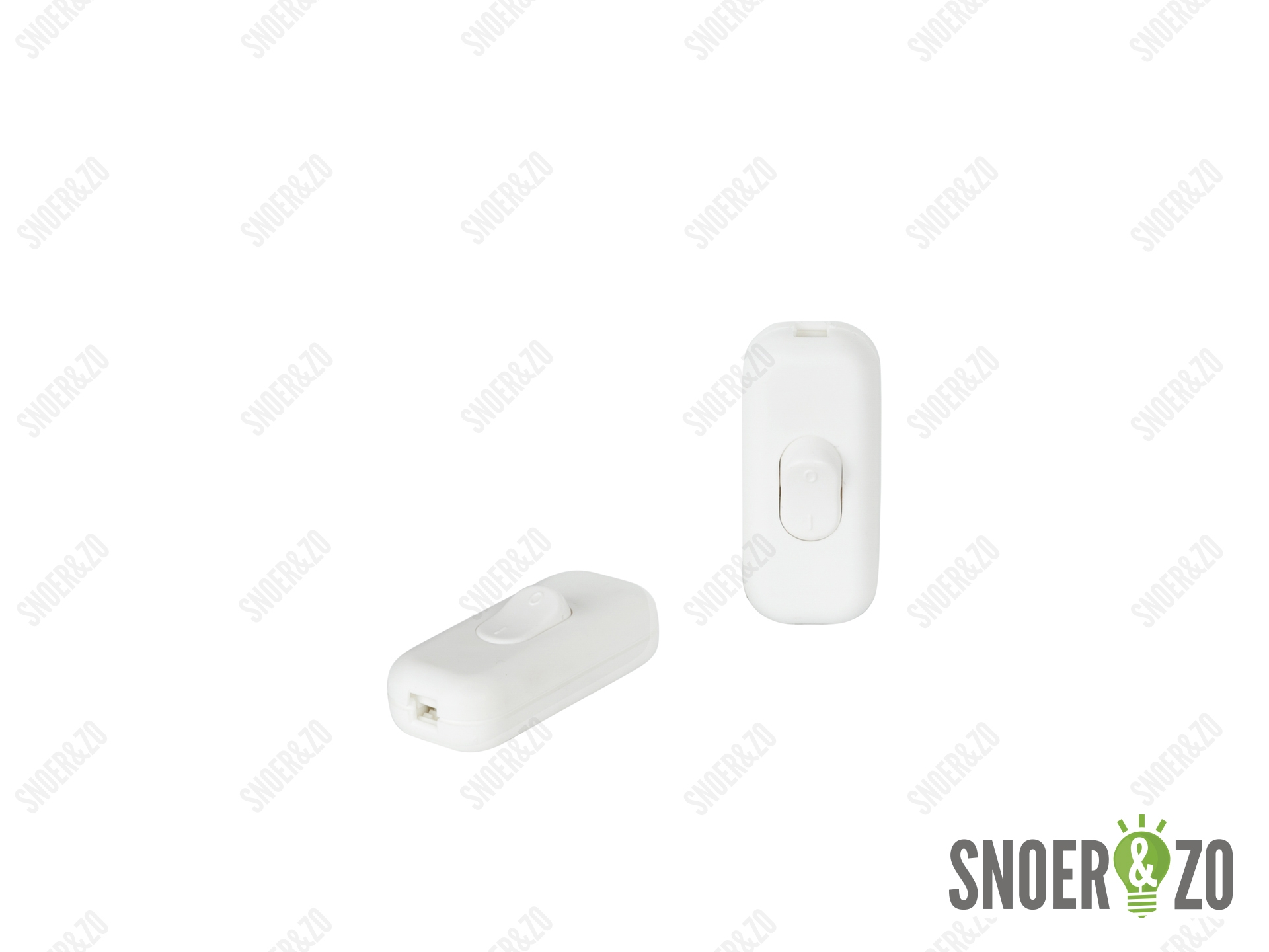 Snoerschakelaar wit