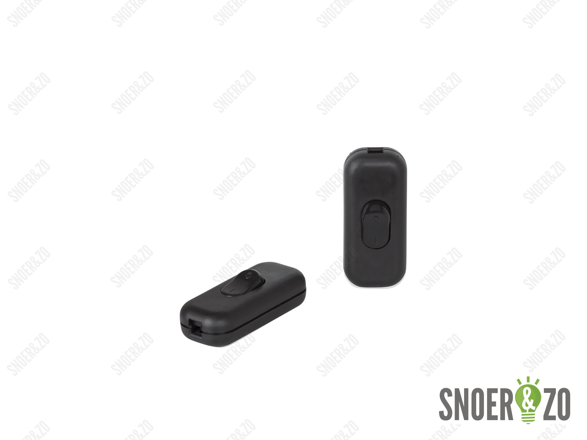 Snoerschakelaar zwart