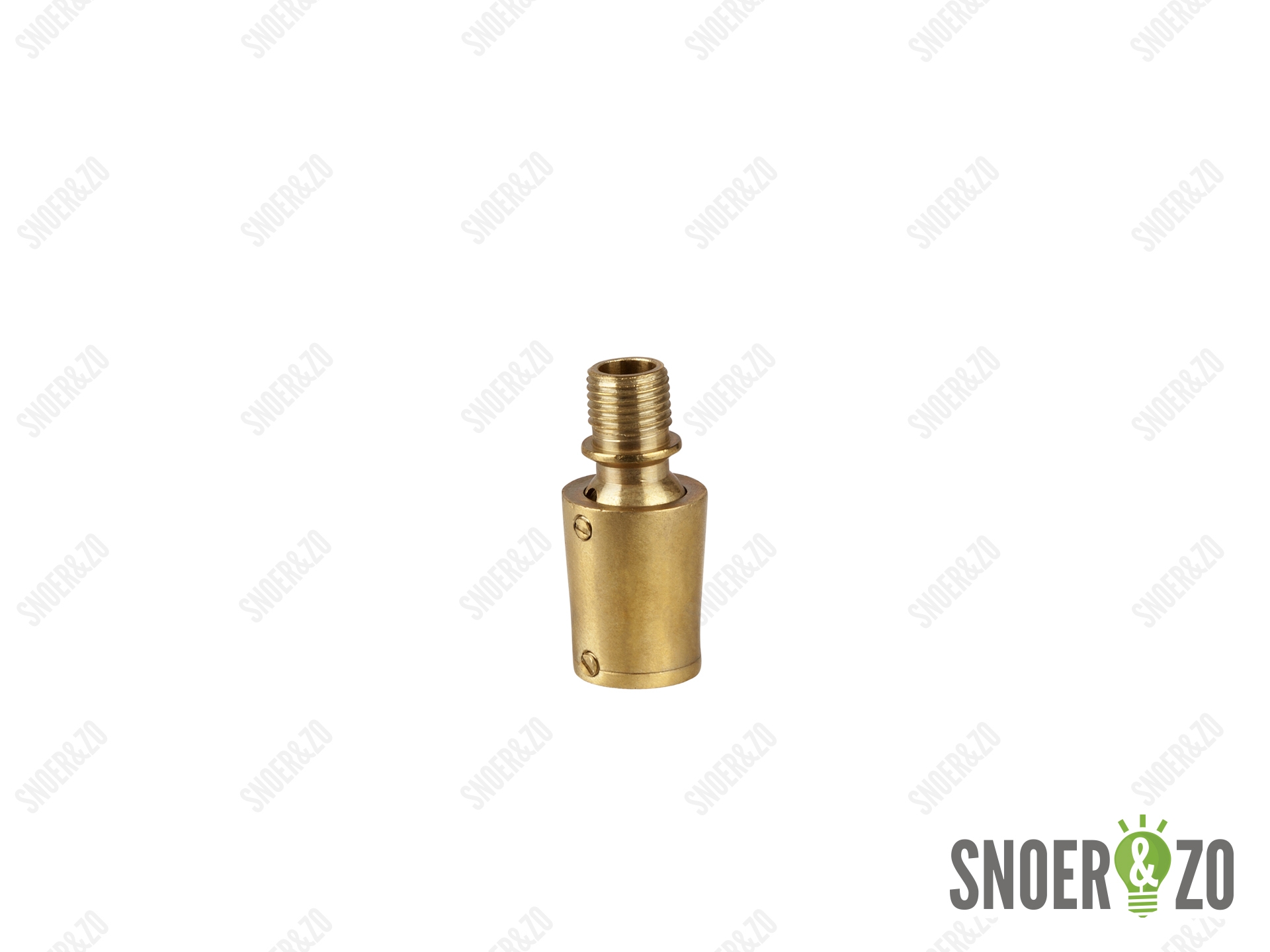 Stelgewricht messing met borgschroef