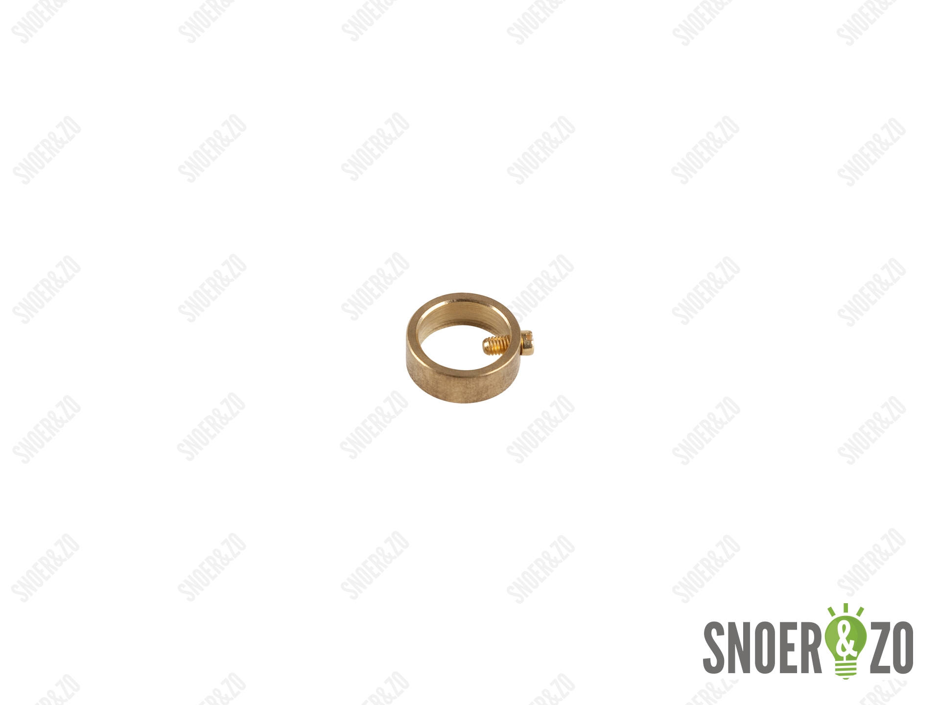 Stelring messing met gat 10,5 mm