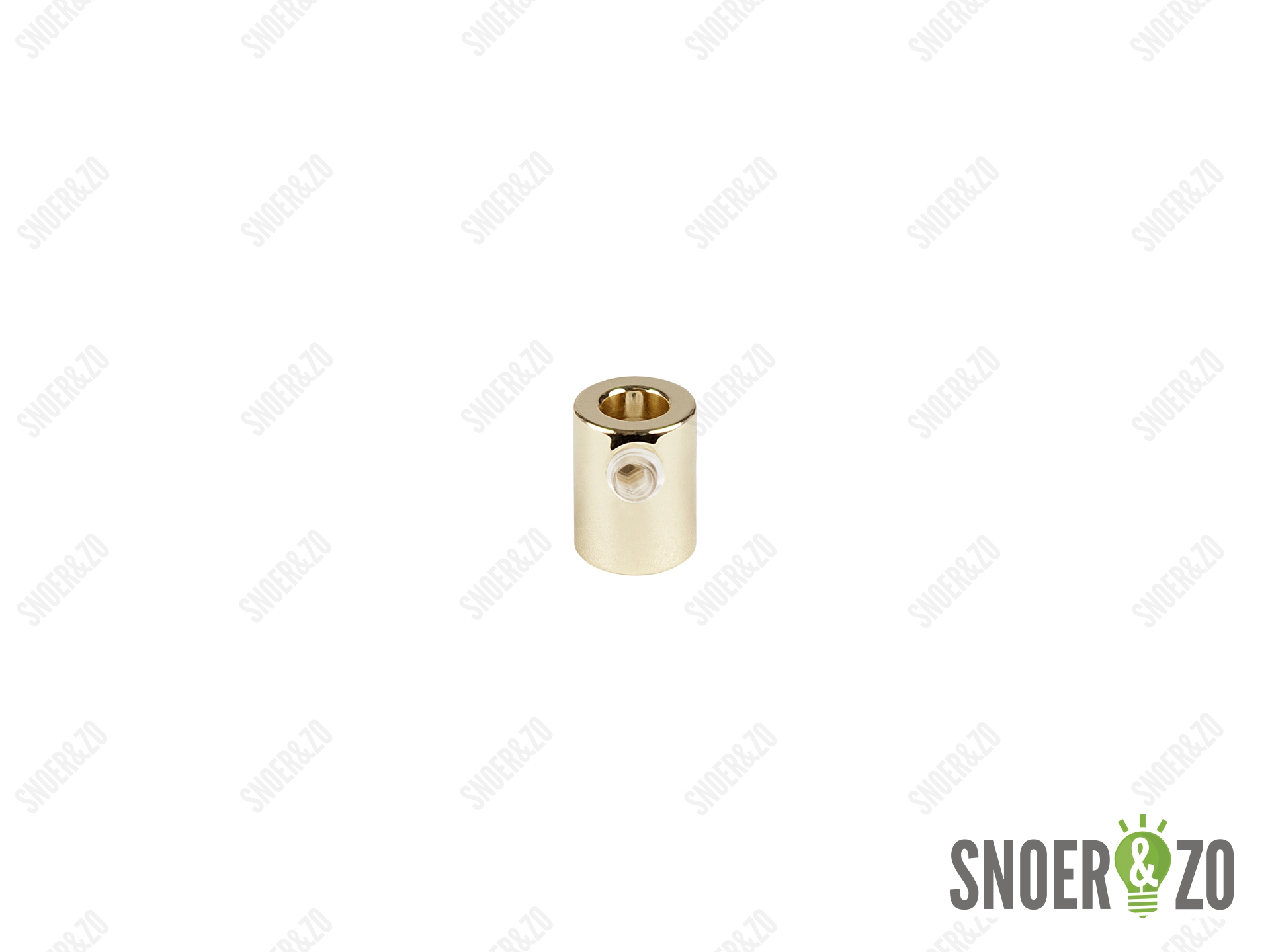 Trekontlaster messing glans binnendraad