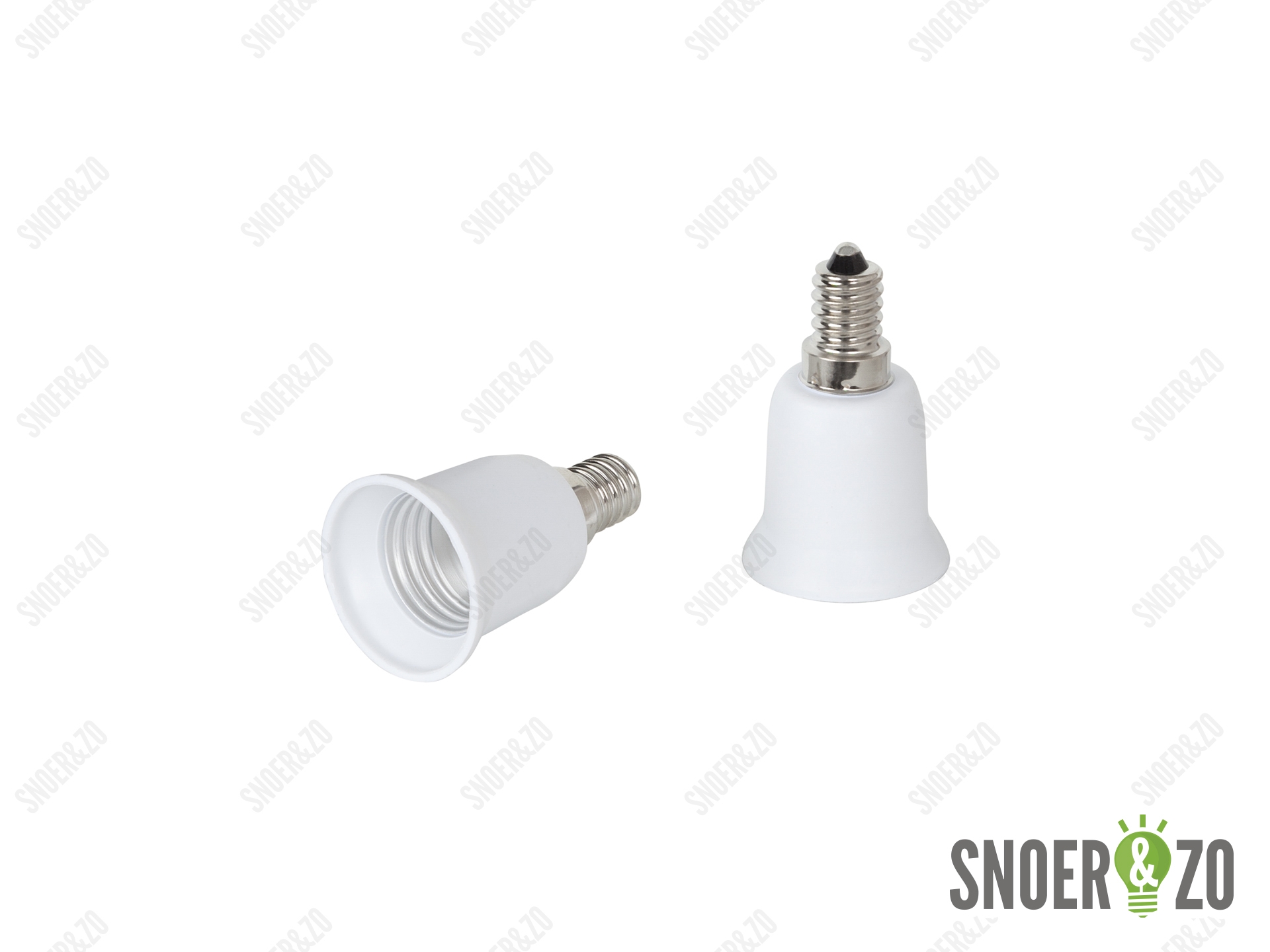 Verloopfitting van E14 naar E27 fitting