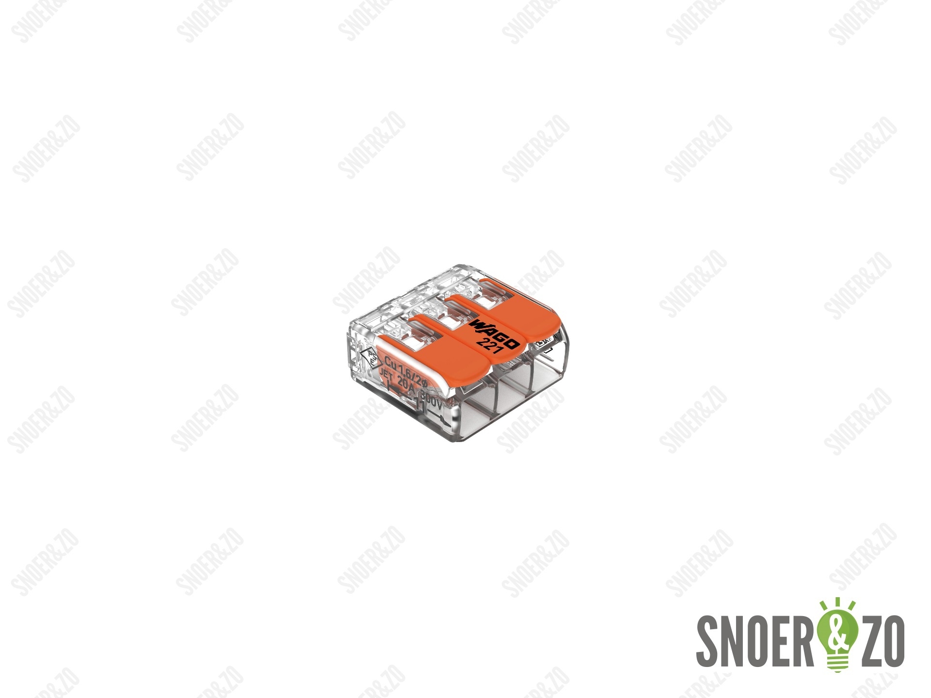 Wago verbindingsklem 3 voudig